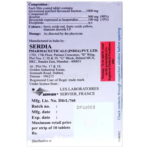 daflon 1000mg tablet 10's